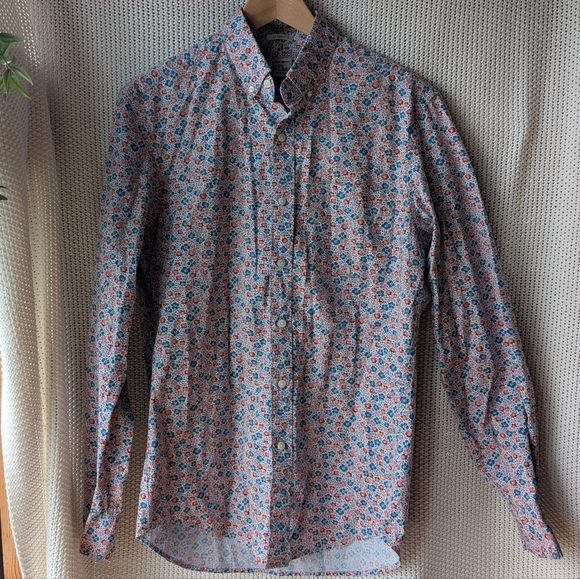 J. Crew Other - J. Crew Secret Wash Classic Fit Floral Button Down Shirt Men's Small